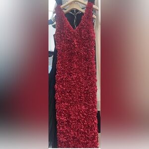 Amazon Red Floral Prom Dress